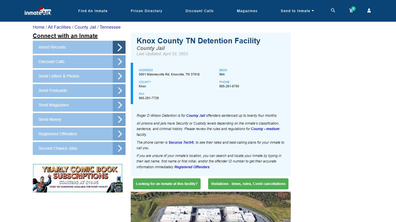 Knox County TN Detention Facility - Inmate Locator - Knoxville, TN